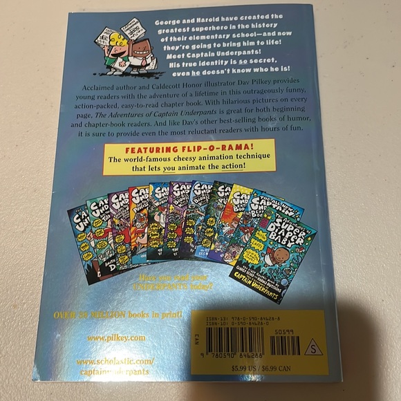 The Adventures of Captain Underpants by Dav Pilkey - Picture 2 of 3